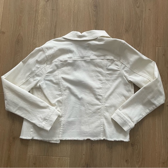 Kut from the Kloth Women’s Cream Denim Jacket size large - Picture 5 of 5